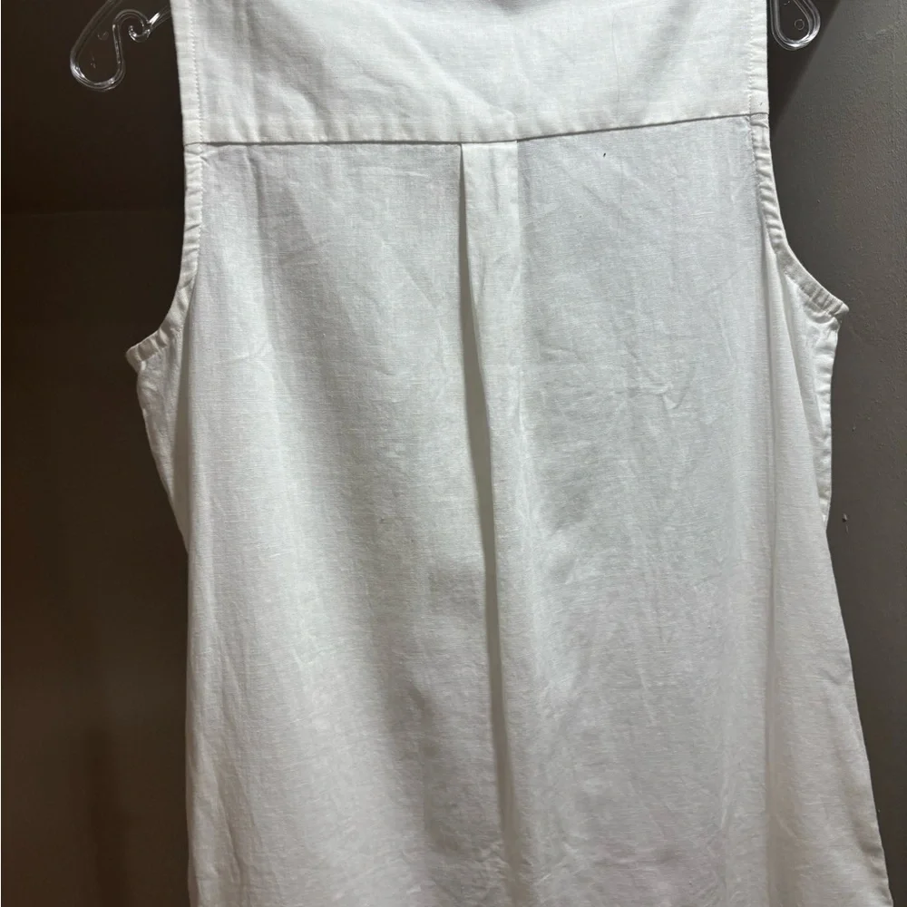 Saks Fifth Avenue MIDI Button Down Collared Dress Size Small - Picture 7 of 9